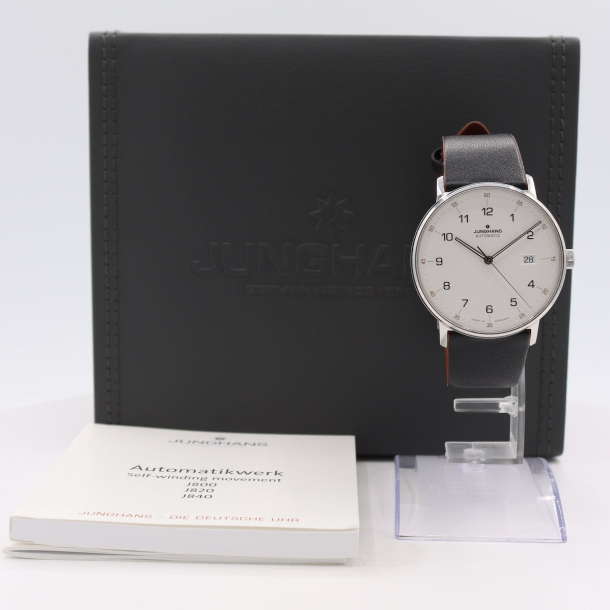 Junghans Form A 27/4731.00 Black Leather