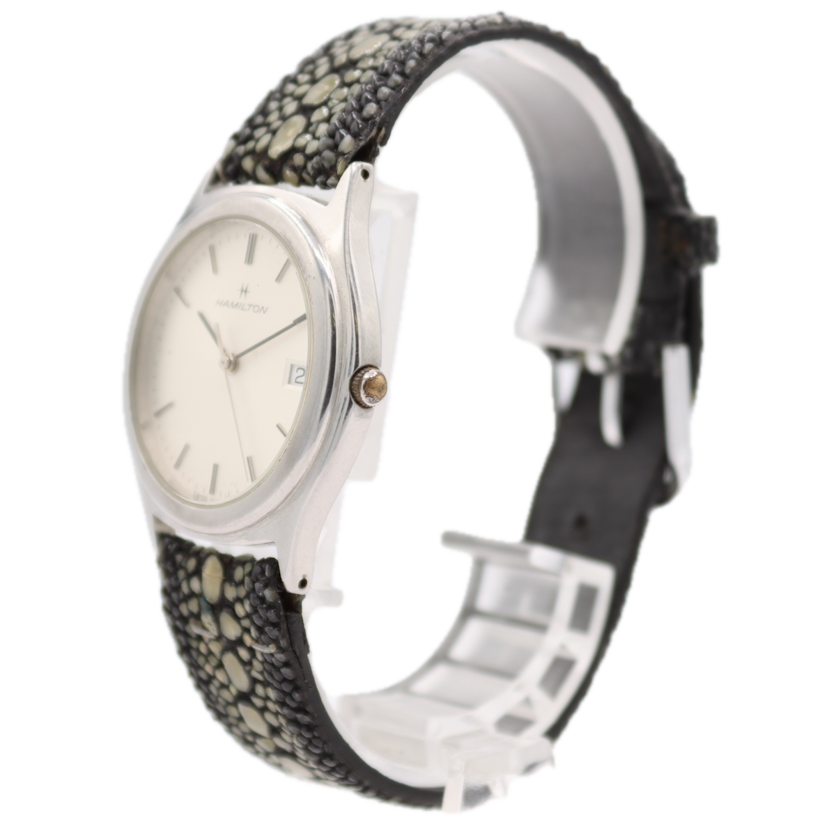 Hamilton White Sunburst Dial 8869