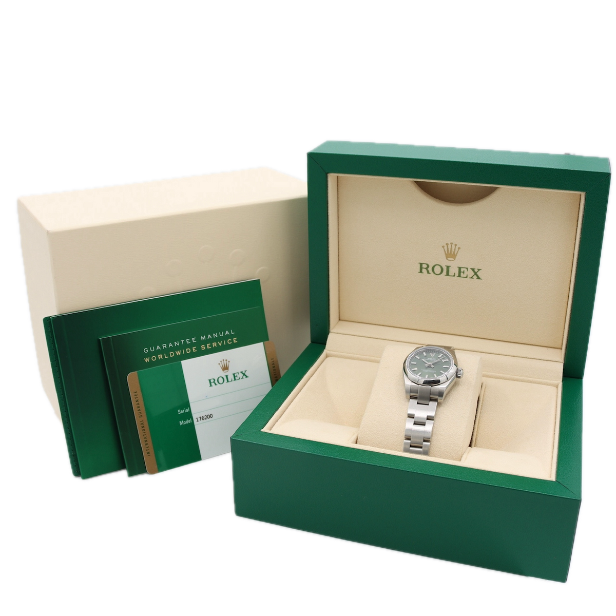 Rolex Oyster Perpetual Olive Green 176200