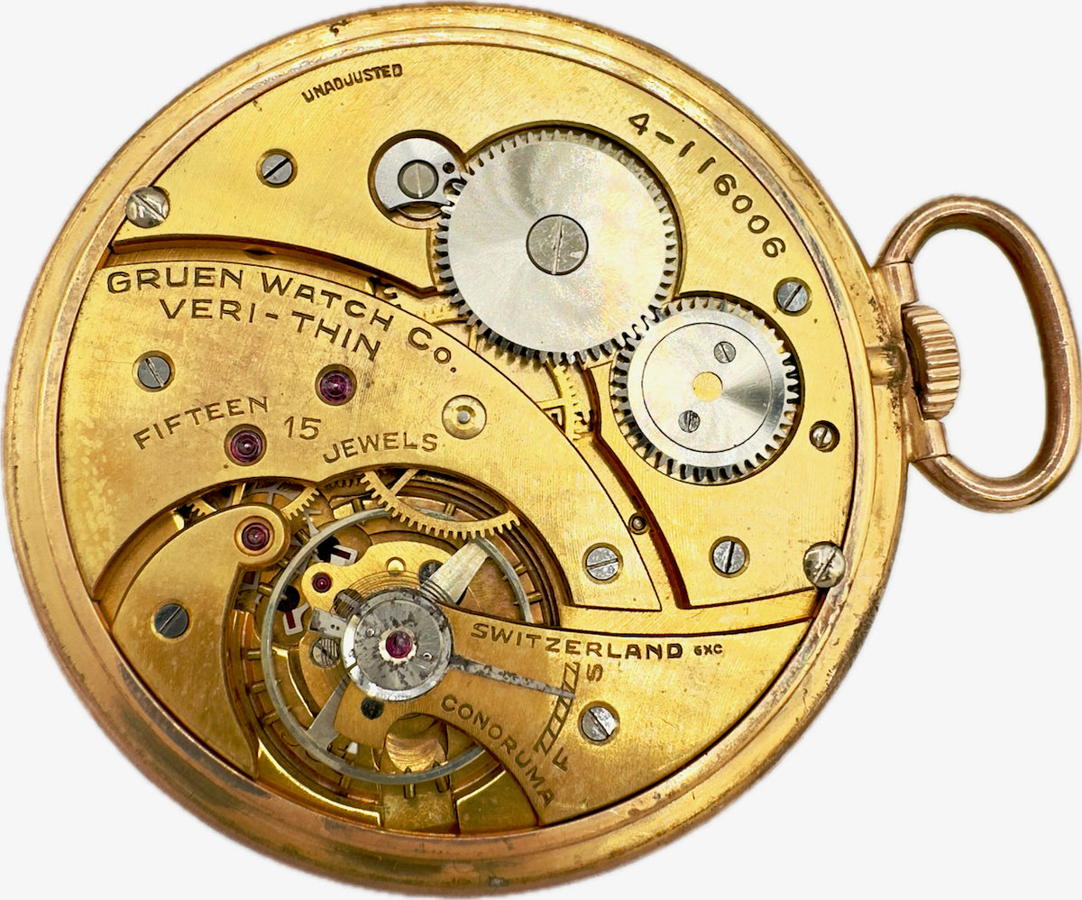 Gruen Two Tone w Salmon Dial
