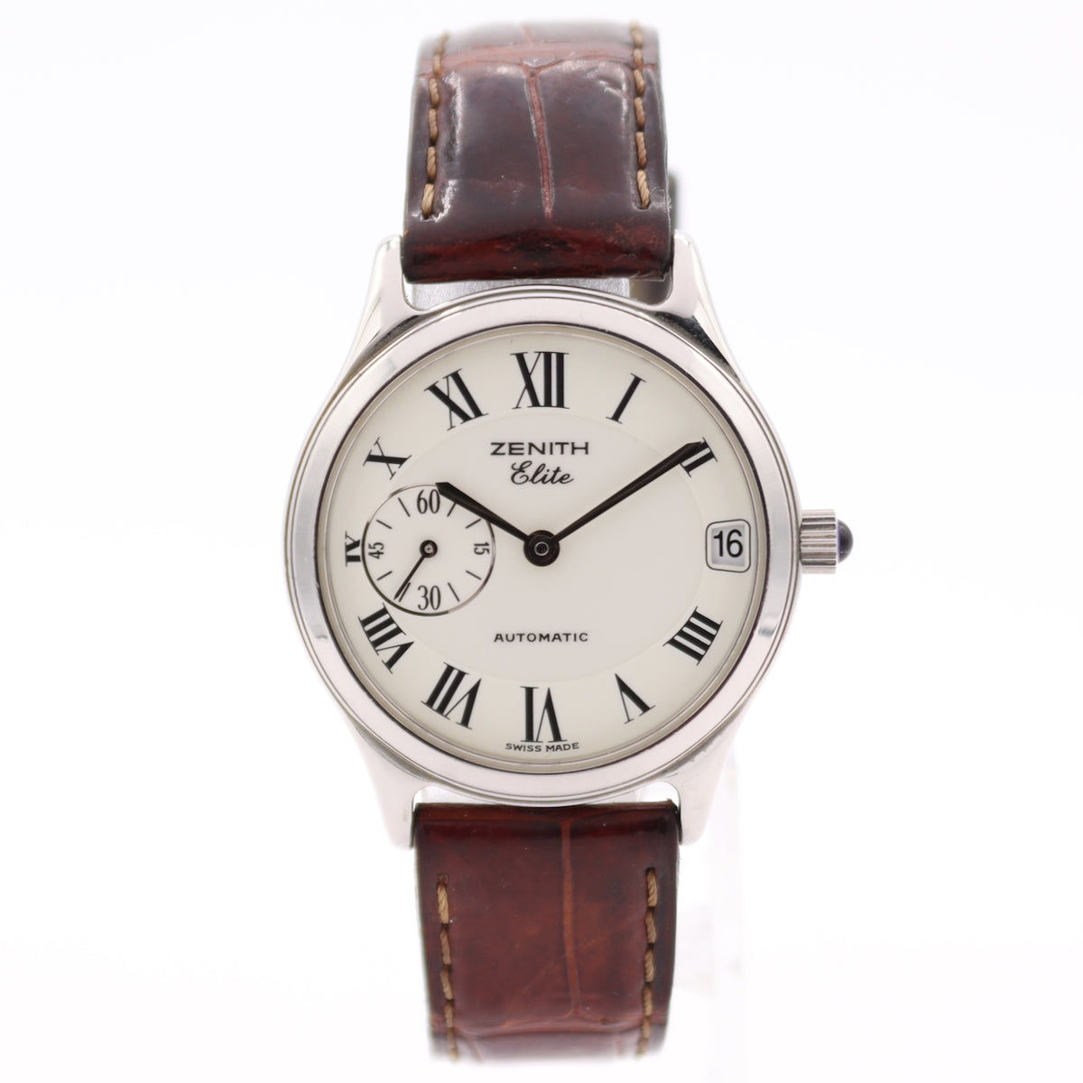Vintage Zenith Elite White Roman Dial 90/01.0050.680