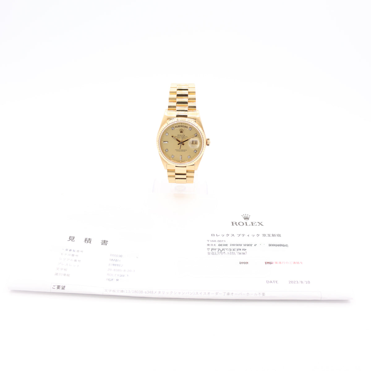 Vintage Rolex Oyster Perpetual Day Date 18038 – photo 2