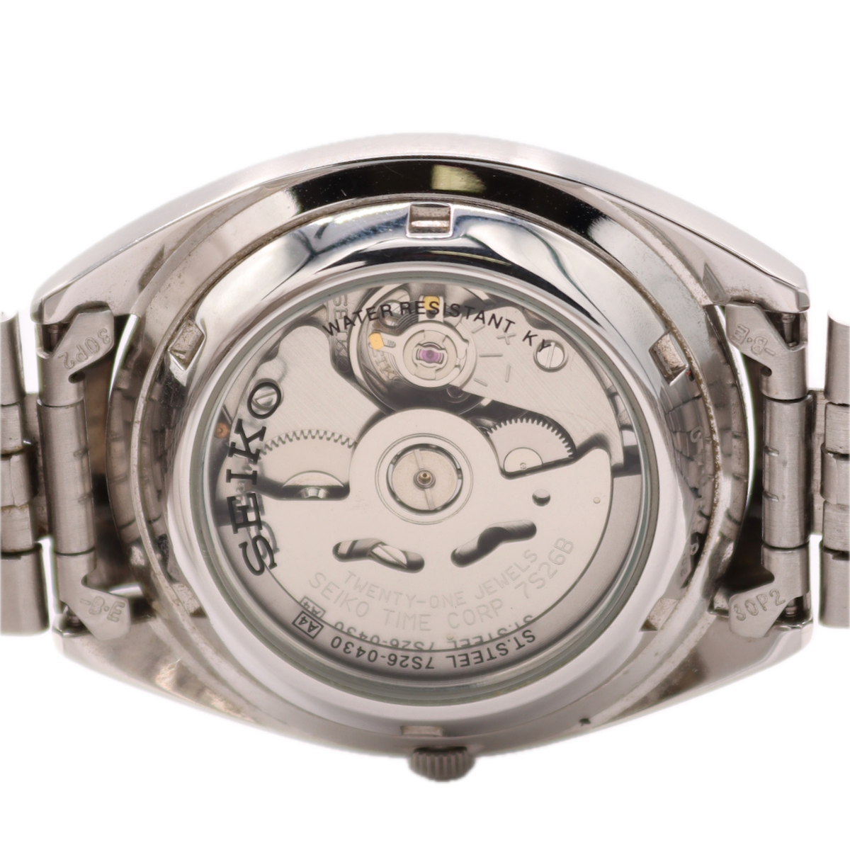 Vintage Seiko Seiko 5 Spanish Day Date Salmon SNXA11 – photo 7