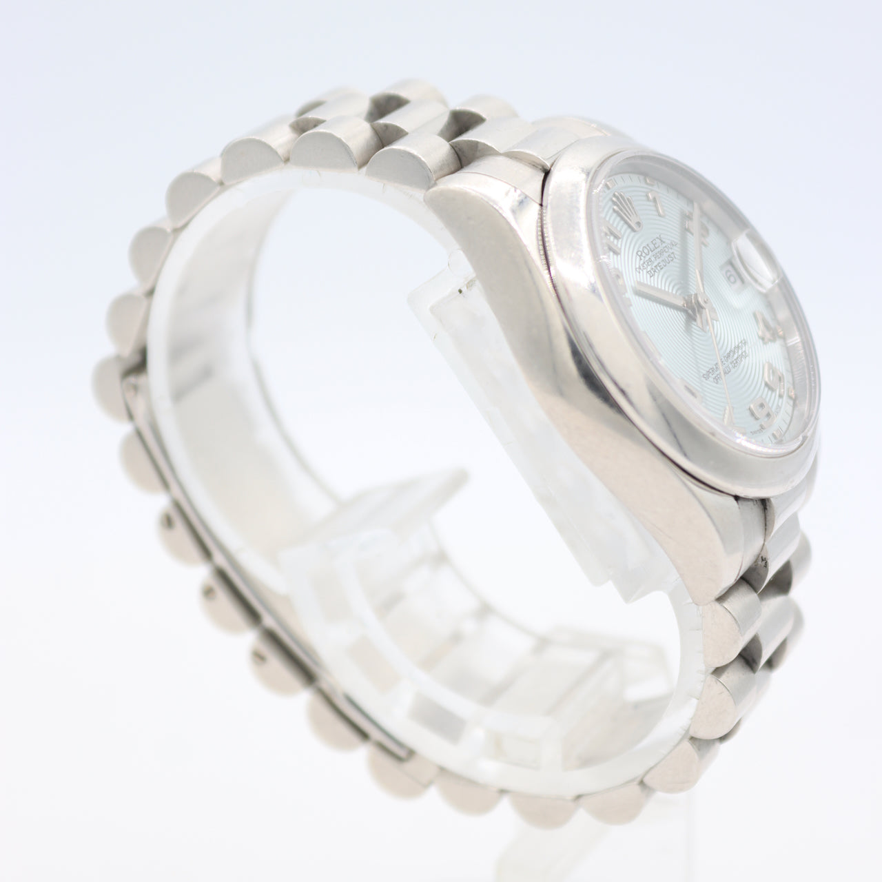 2001 Rolex 178246 Concentric Glacial Datejust Ladies Wristwatch Platinum 950