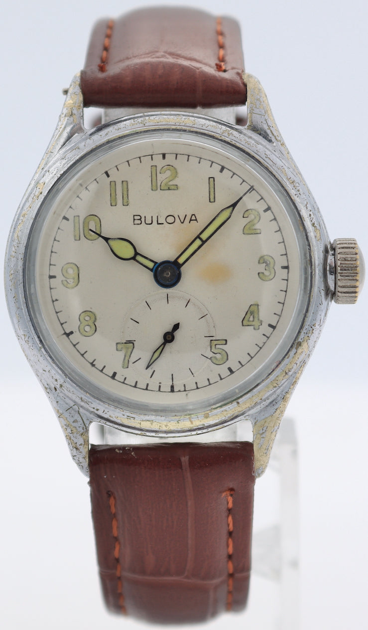 Vintage Bulova Ordinance Military Men's Mechanical Wristwatch 10 AK Swiss