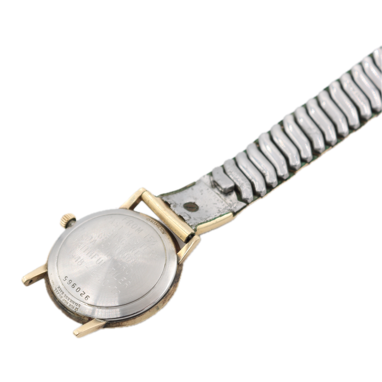 Vintage 32mm Hamilton Masonic Dial Men's Mechanical Wristwatch Swiss 10k RGP