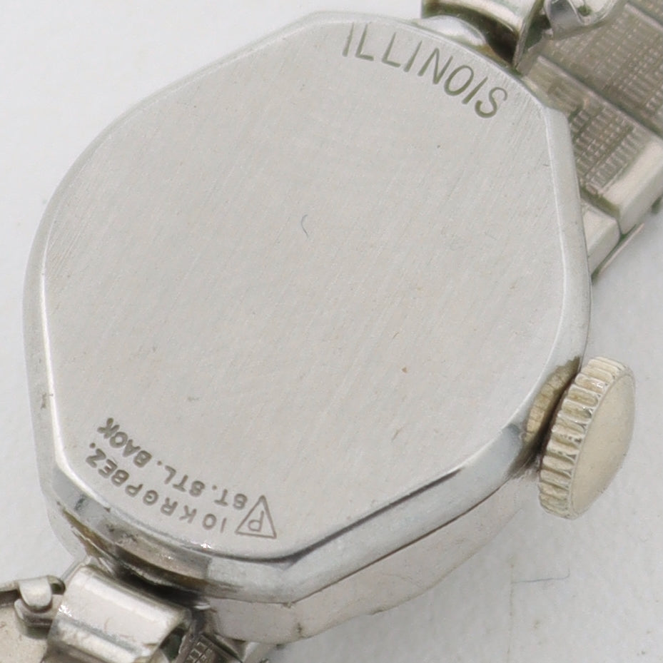 Vintage Hamilton 9046 Illinois Ladies Mechanical Wristwatch 10k W RGP & Steel