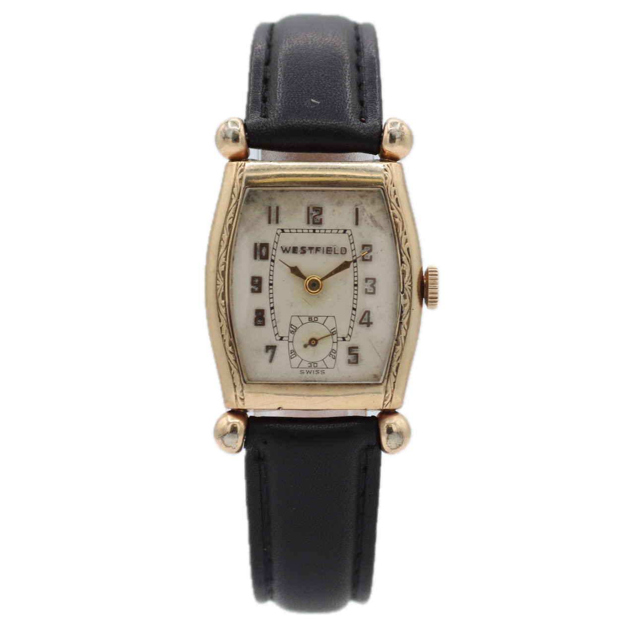 Vintage 25mm Westfield Air King Men's Mechanical Wristwatch 10ZC Swiss Two Tone