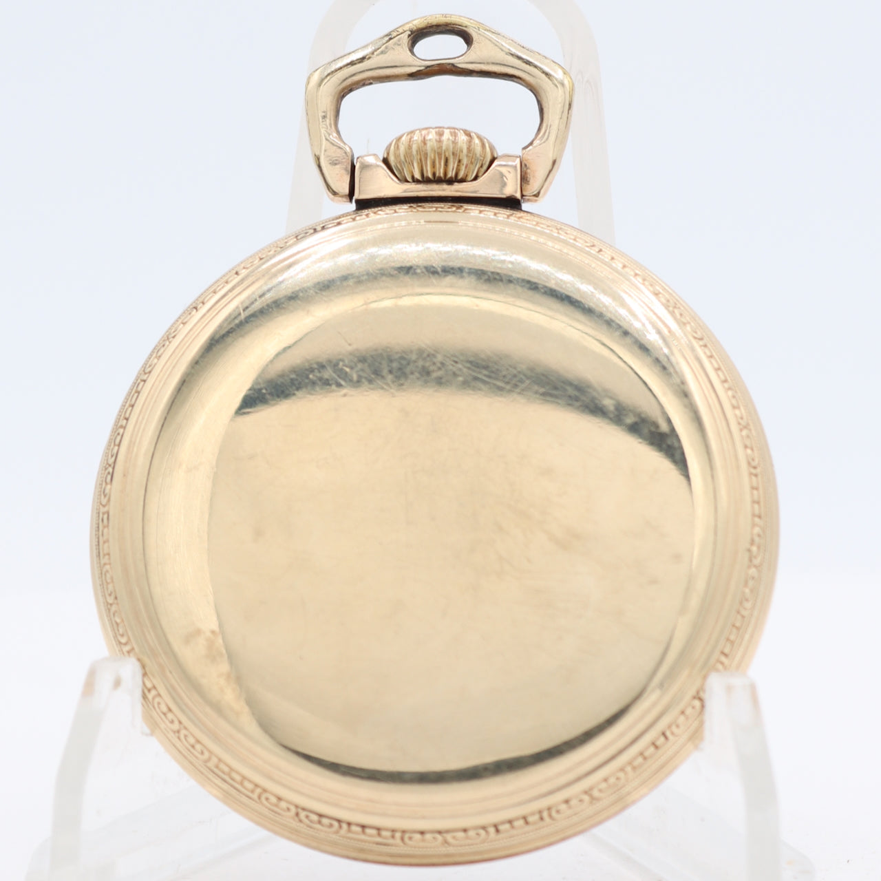 Vintage 18s 1944 Ball Stirrup Bow 21j Railroad Pocket Watch 999B 10k GF USA