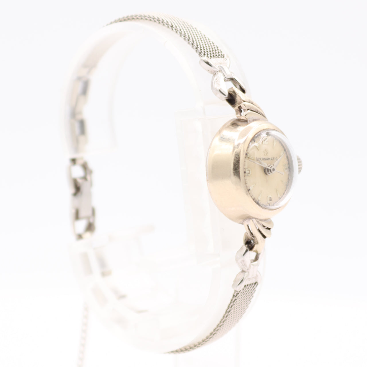 Vintage 19 Eternamatic 5123 Cocktail Ladies Automatic Wristwatch Swiss 10k GF