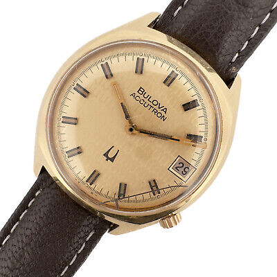 Vintage Bulova Accutron Tuning Fork Wristwatch 218 1M w Rare Fork Jubilee Dial