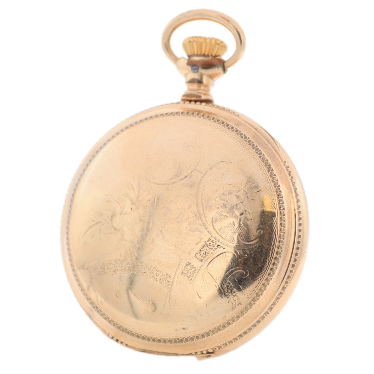 Antique 18s 1881 New Mexico Eastern Mechanical Hunter Pocket Watch Gold FIlled