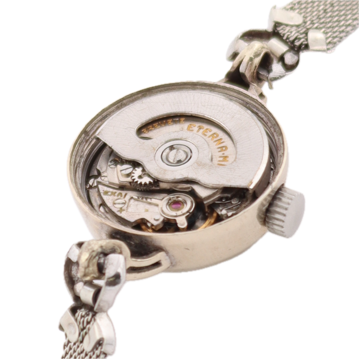 Vintage 19 Eternamatic 5123 Cocktail Ladies Automatic Wristwatch Swiss 10k GF