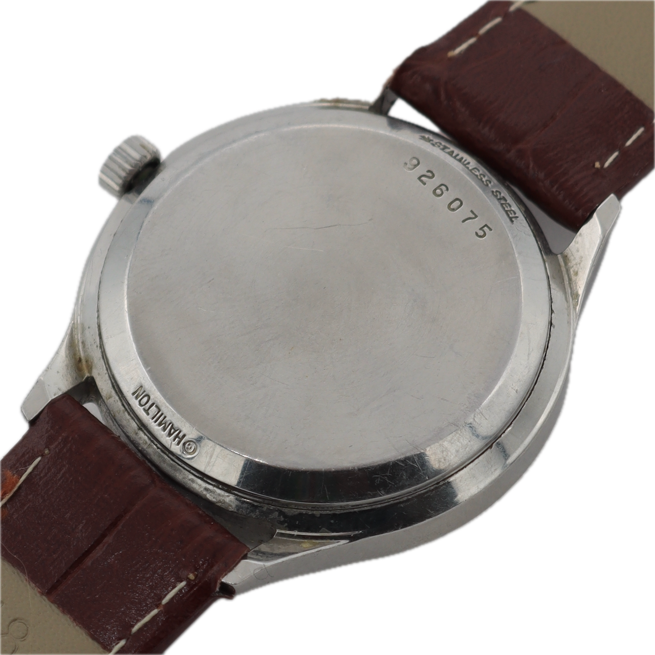 Vintage Hamilton Armco Sunburst Date Men's Electronic Wristwatch Swiss Steel