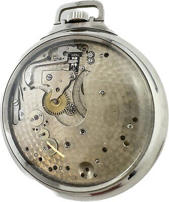 Antique Agassiz Military GCT Pocket Watch Incomplete w Power Reserve & True 24 H