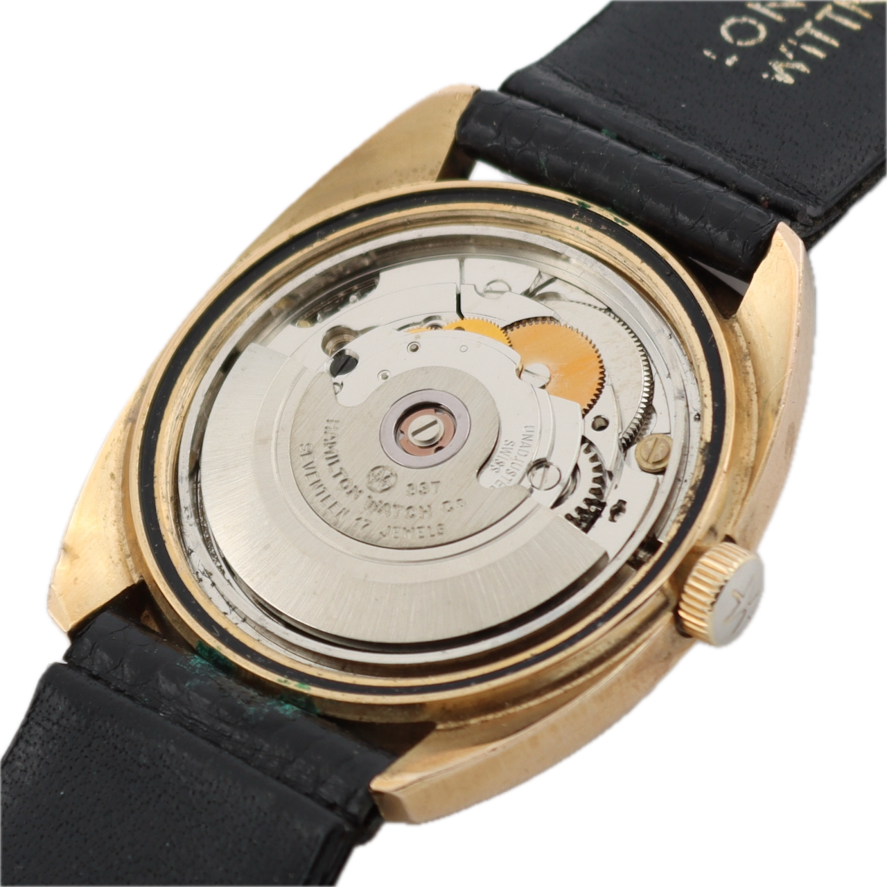 Vintage Hamilton 837.023-14 Day Date Men's Automatic Wristwatch 837 Gold Tone