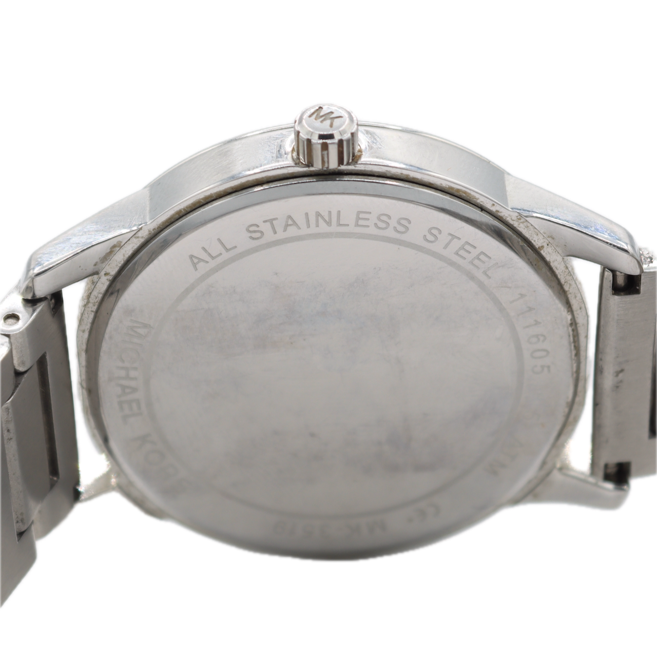 Vintage Michael Kors MK3519 Blue Mother of Pearl Ladies Quartz Wristwatch Steel