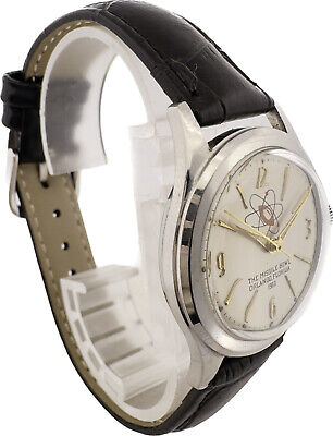 Vintage 32mm Military Football Game The Missile Bowl Men's Wristwatch Atom Dial
