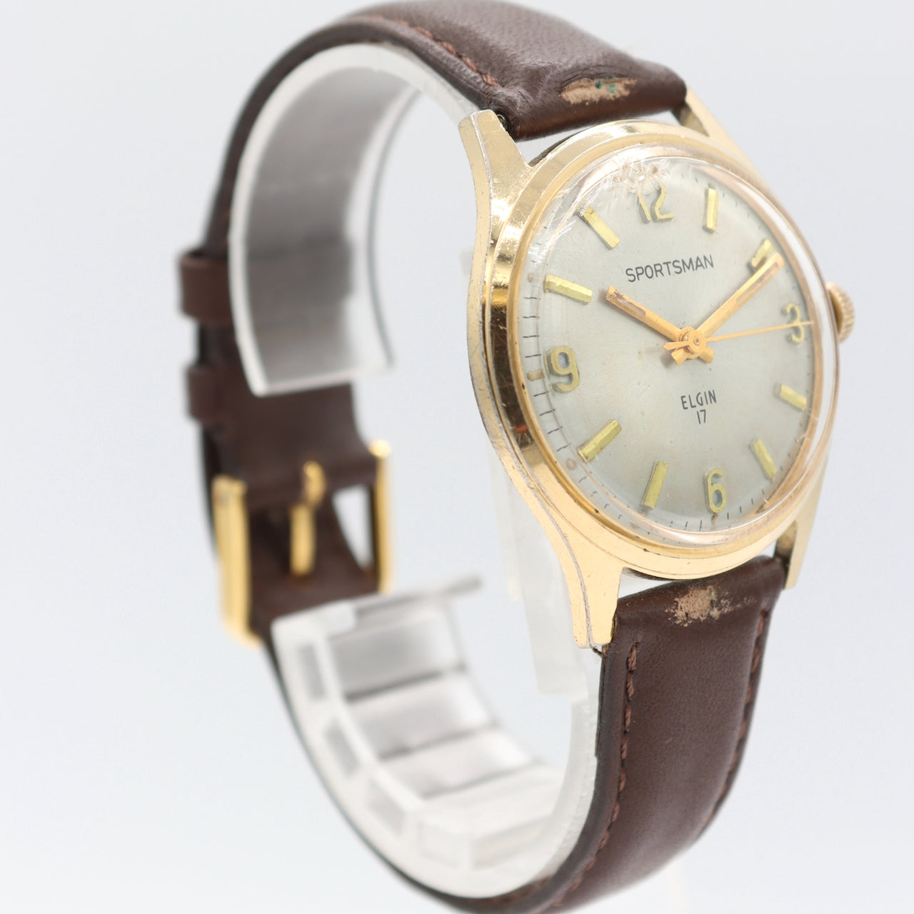 Vintage Elgin Sportsman Men's Mechanical Wristwatch M-112 USA Base Metal