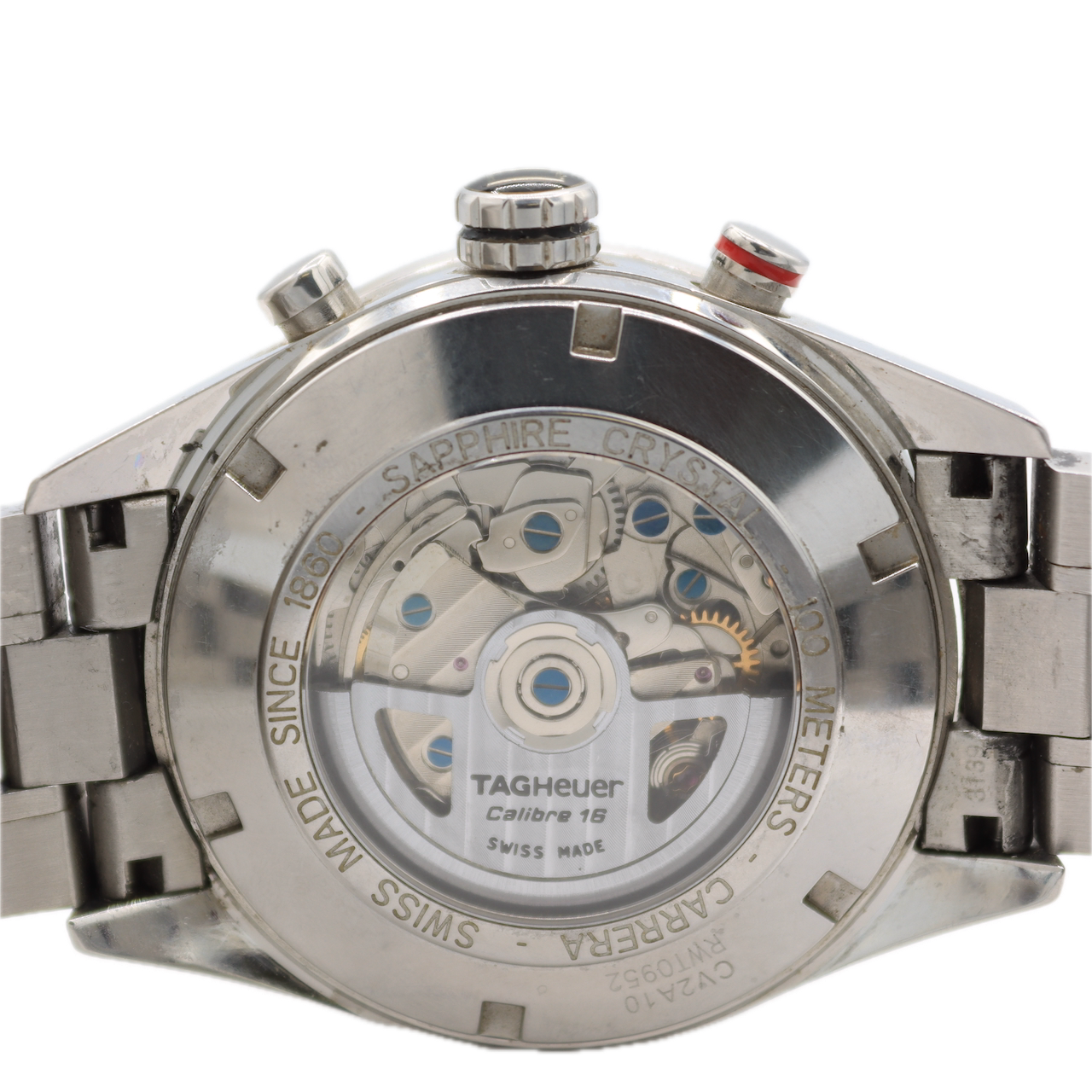 Tag Heuer CV2A10 Carrera Men's Automatic Wristwatch Calibre 16 Swiss Steel