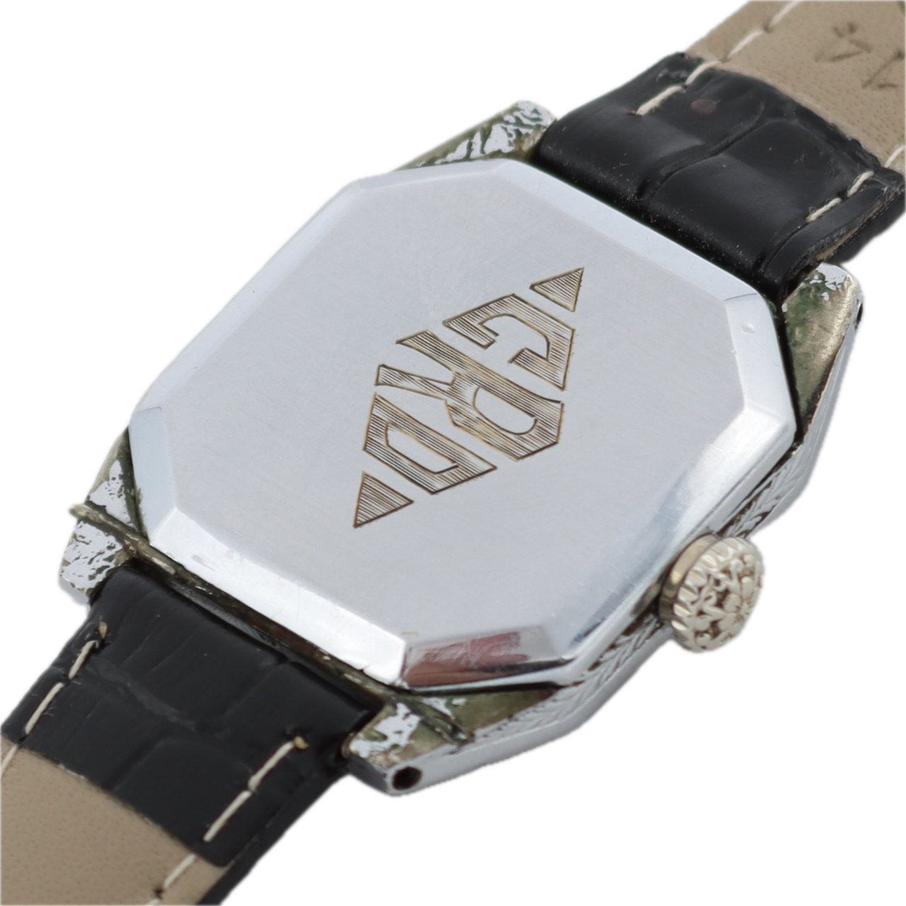 Antique 1928 Bulova Lone Eagle 17 Jewel Men's Mechanical Wristwatch 9AT 14k GF