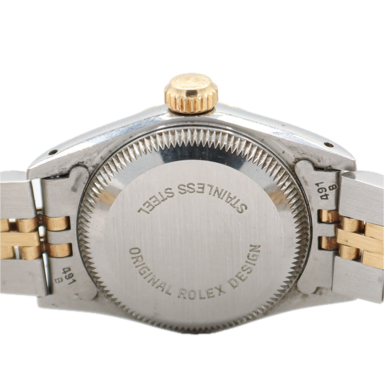 1986 Rolex 67193 Oyster Perpetual Lady Automatic Wristwatch 2130 Swiss Two Tone