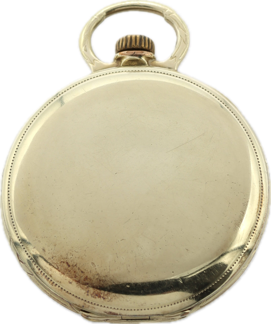 Antique 16S Illinois Railroad Pocket Watch Sangamo Special Green GoldFixed Bow