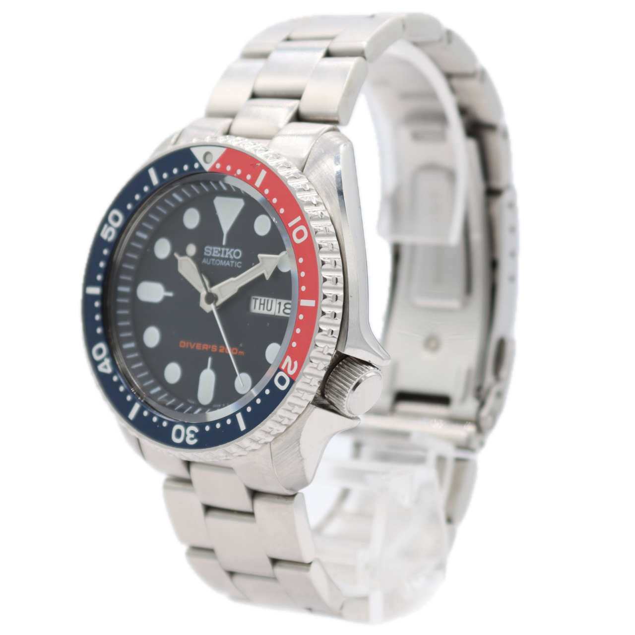 Vintage 42mm Seiko 7526-0020 Pepsi Diver 200M Men's Automatic Wristwatch SKX009