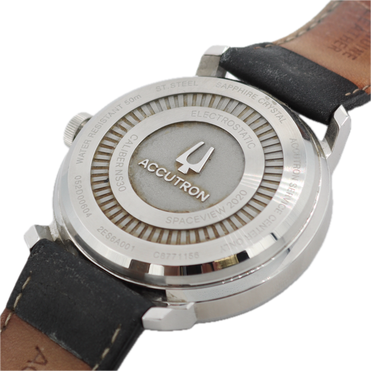 2021 Accutron 2ES6A001 Spaceview 2020 Men's Quartz Wristwatch NS30 Steel W/ Box