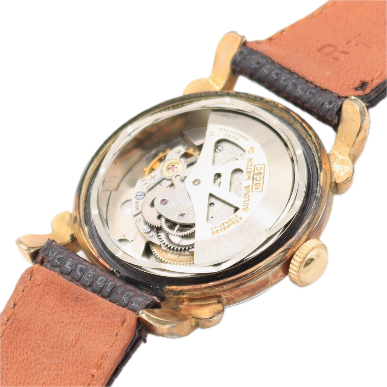 Vintage 31mm Bulova 8013446 Clipper Men's Automatic Wristwatch 10CSC Two Tone