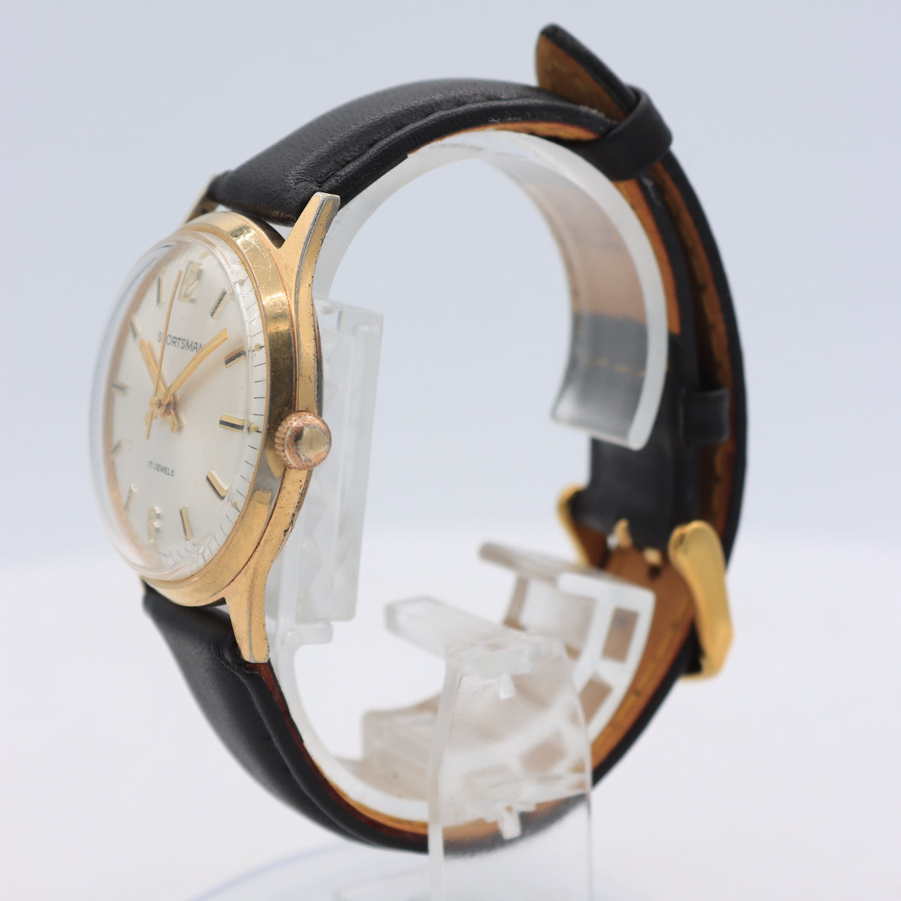 Vintage Elgin 0059 Sportsman Men's Mechanical Wristwatch P 72 Germany Gold Tone