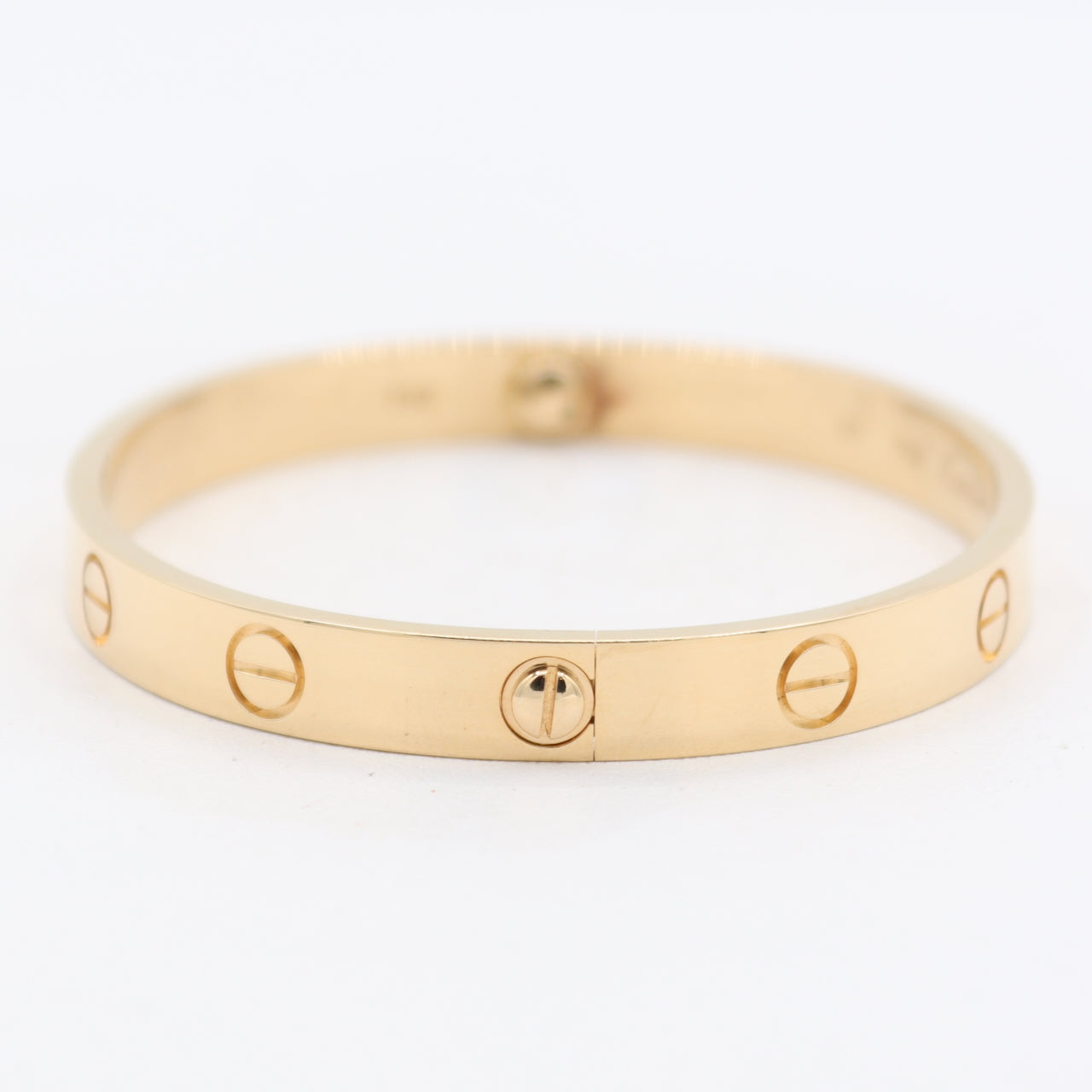 17cm Cartier LOVE Ladies Bracelet 18k Yellow Gold W/ Box and Gold Screw Driver