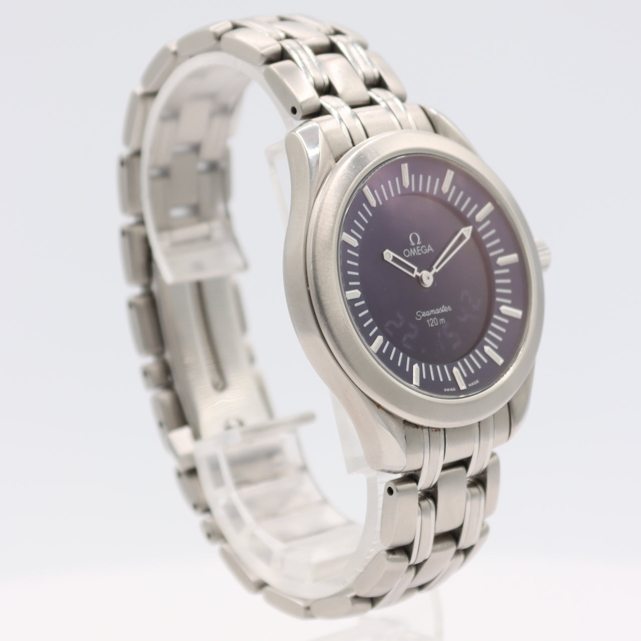 Vintage 1996 Omega 2521.81.00 Seamaster Men's Electronic Wristwatch 1665 Swiss