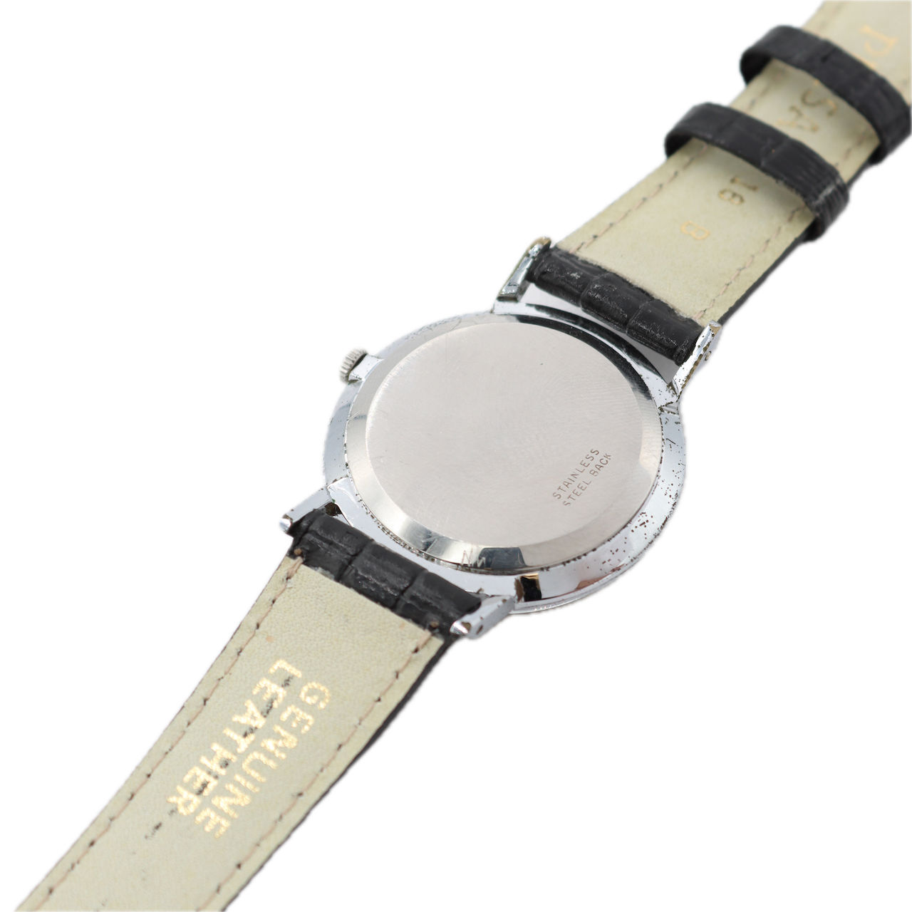 Vintage Rainbow Mystery Dial Diamond Men's Mechanical Wristwatch Steel & Chrome