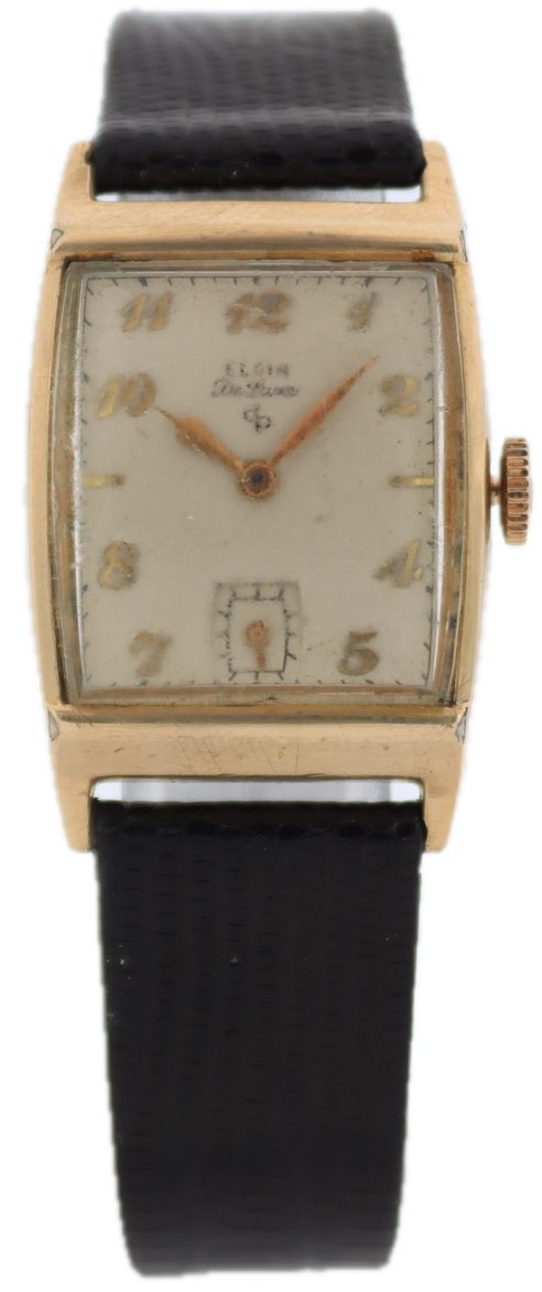 Vintage Elgin De Luxe Men's Mechanical Wristwatch 558 USA 10k Gold Filled