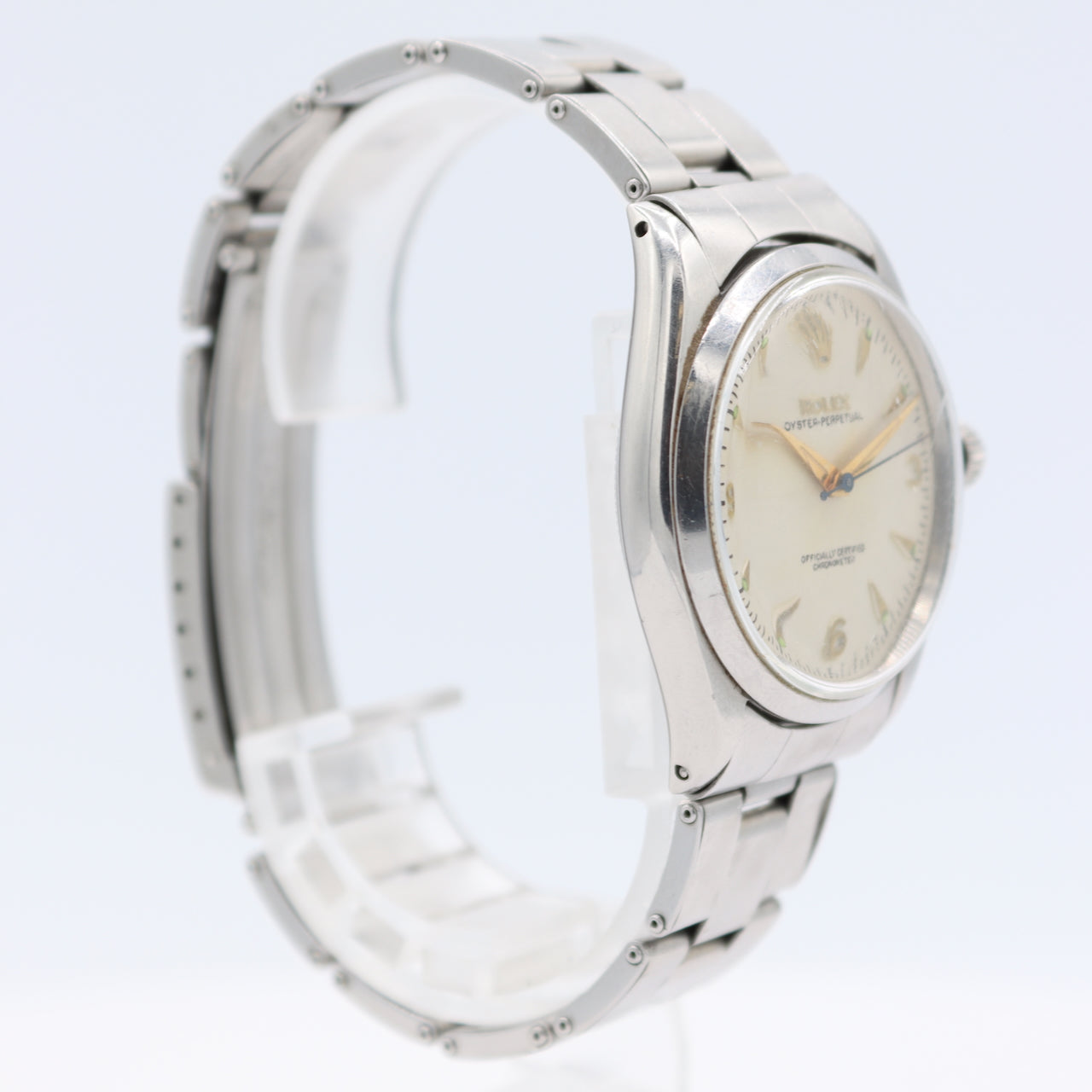 1955 Rolex 6564 Oyster Perpetual Men's Automatic Wristwatch 1030 Steel Full Set