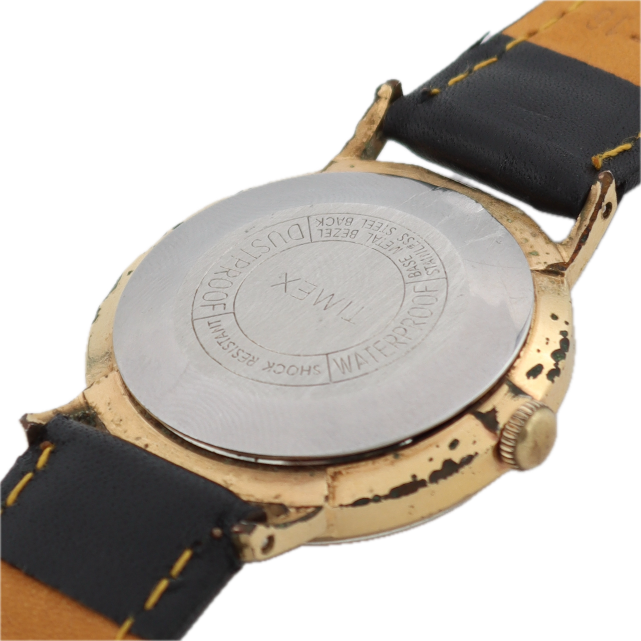 Vintage 33mm 1963 Timex 20242263 Marlin Men's Mechanical Wristwatch Gold Tone