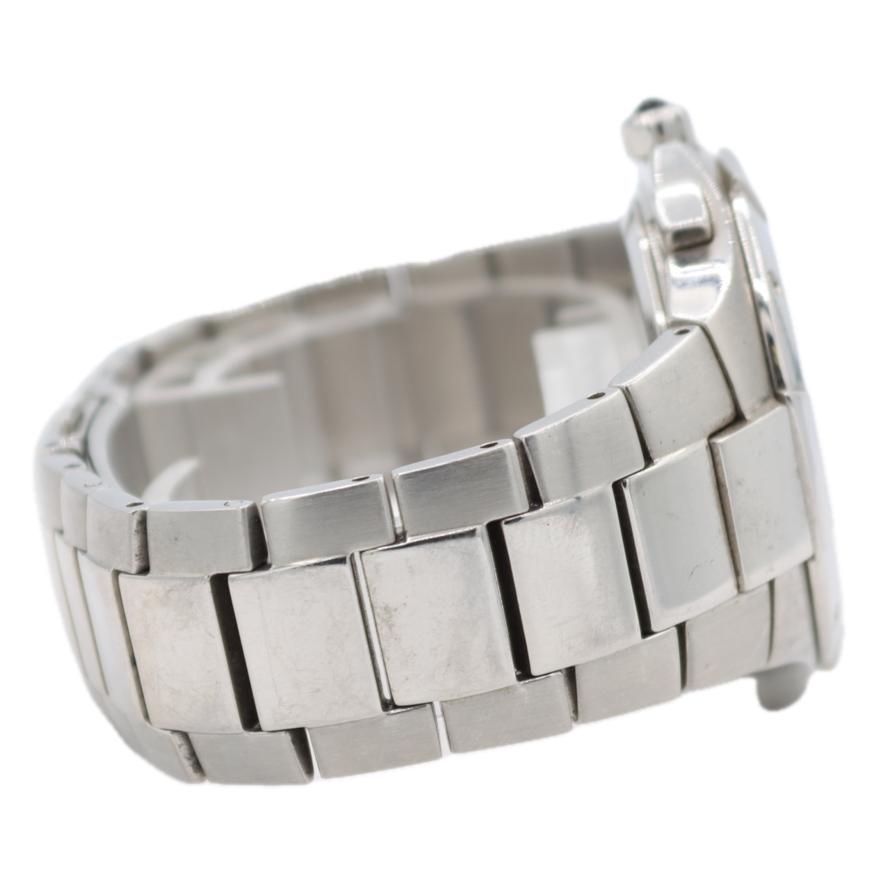 40.5mm Seiko 7T62-0DP0 Black Men's Quartz Chronograph Wristwatch Japan Steel