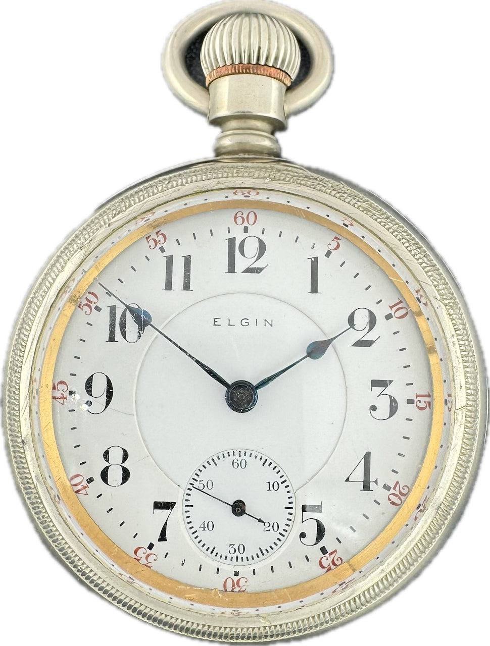 Antique 18 Size Elgin Swing Out 21 Jewel Railroad Pocket Watch 349 Silverine