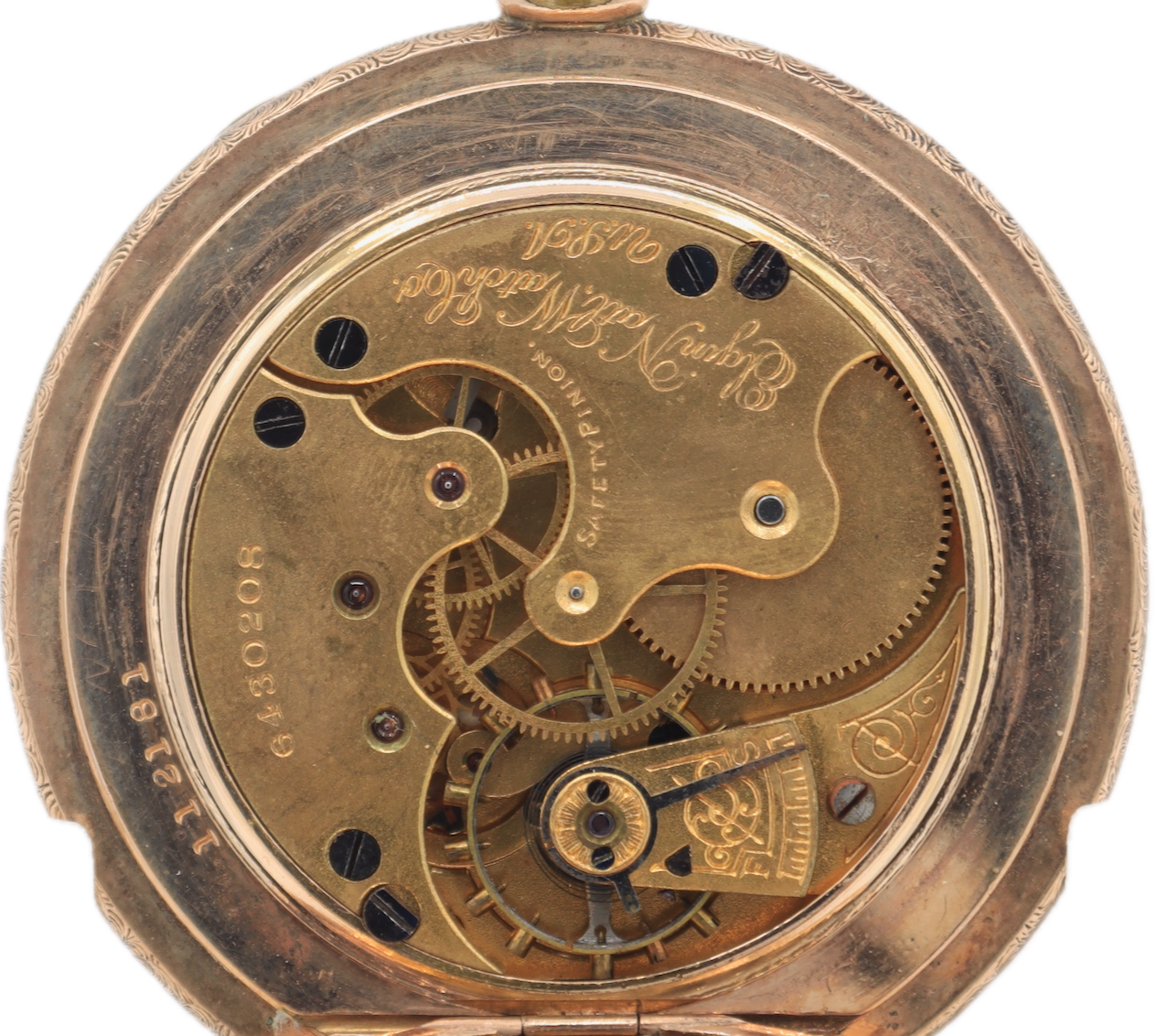 Antique 6s 1896 Elgin Multicolor 11 Jewel Pocket Watch 118 Gold FIlled USA
