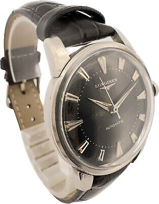 Vintage Longines All-Guard Men's Automatic Wristwatch 19AS Swiss Stainless Steel