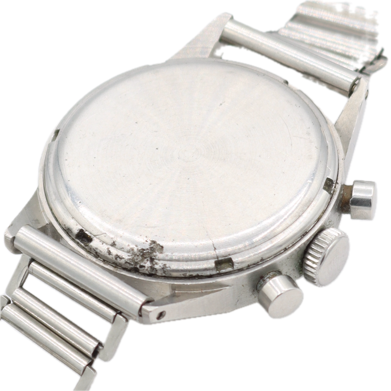 Vintage 32mm Minerva Men's Chronograph Wristwatch Valjoux 69 Swiss Steel Rare