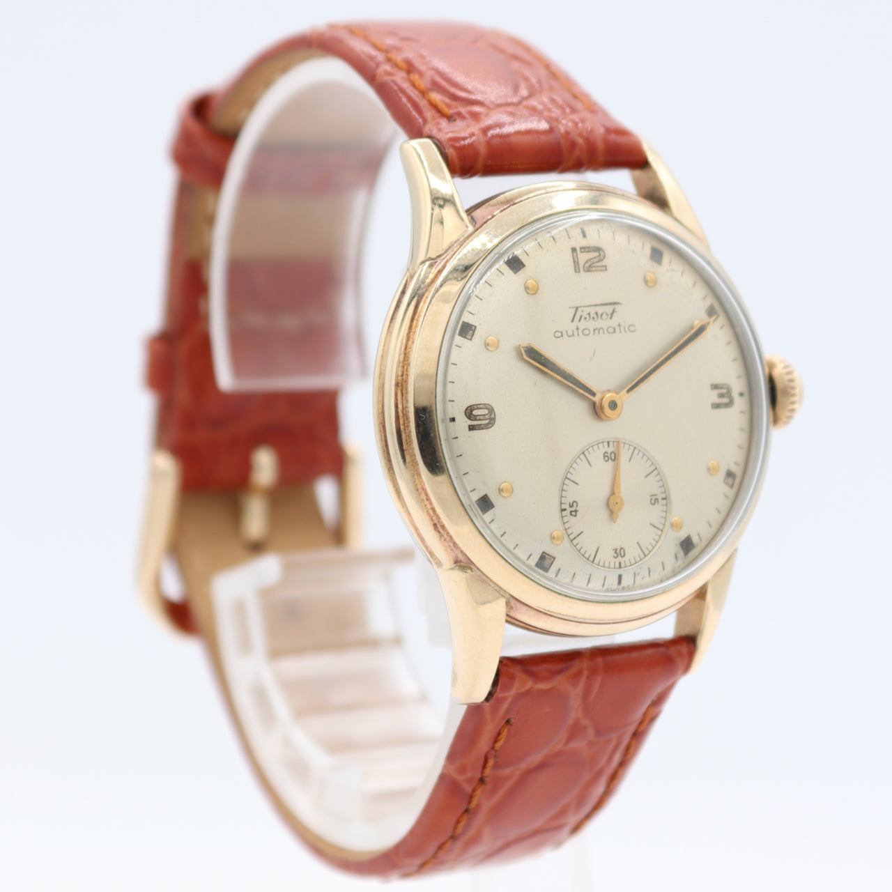 Vintage 33mm 1950 Tissot Classic Men's Bumper Automatic Wristwatch 285-1 10k GF