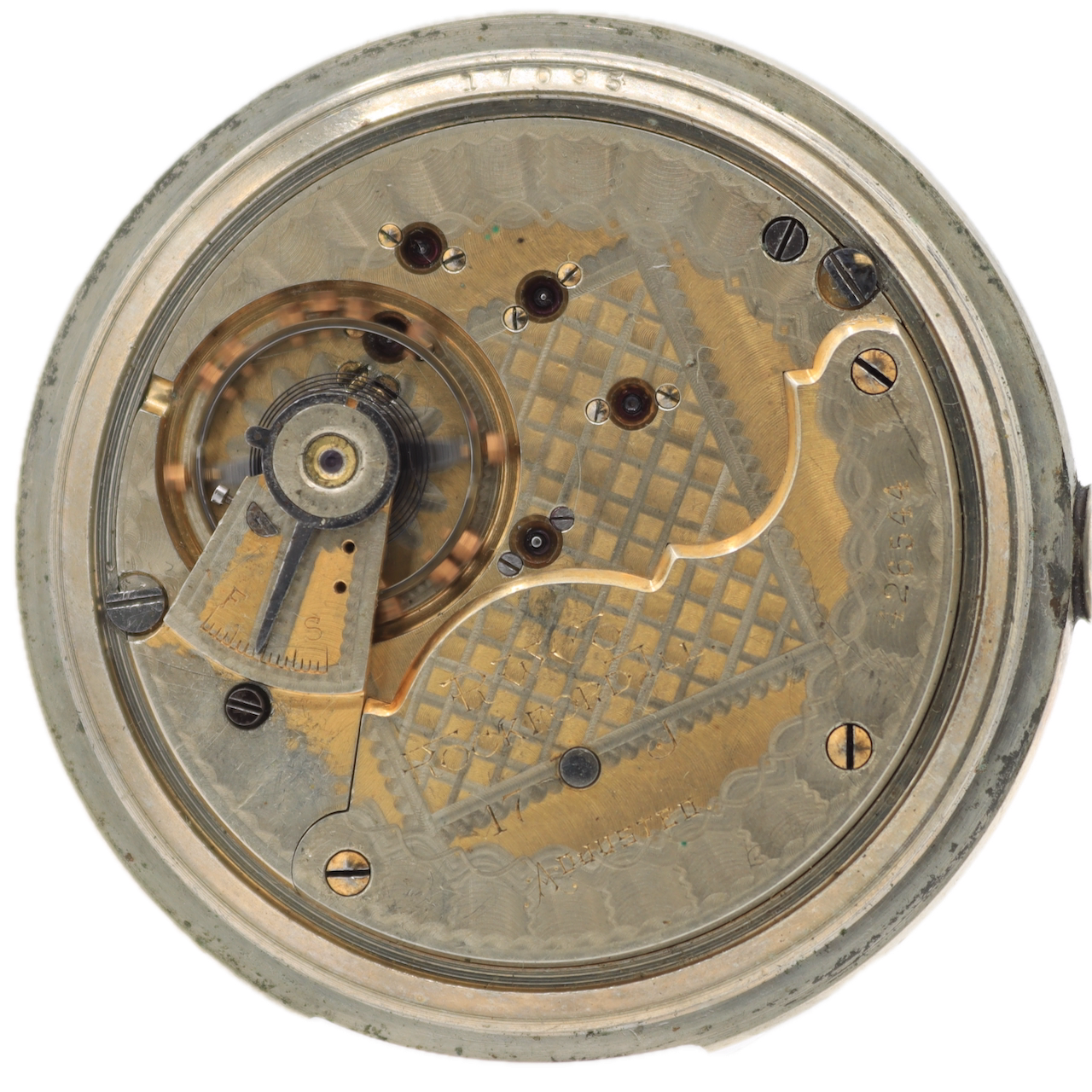 Antique 18S Rockford Two Tone 15J Hunter Config. Pocket Watch 83 Silveroid Runs