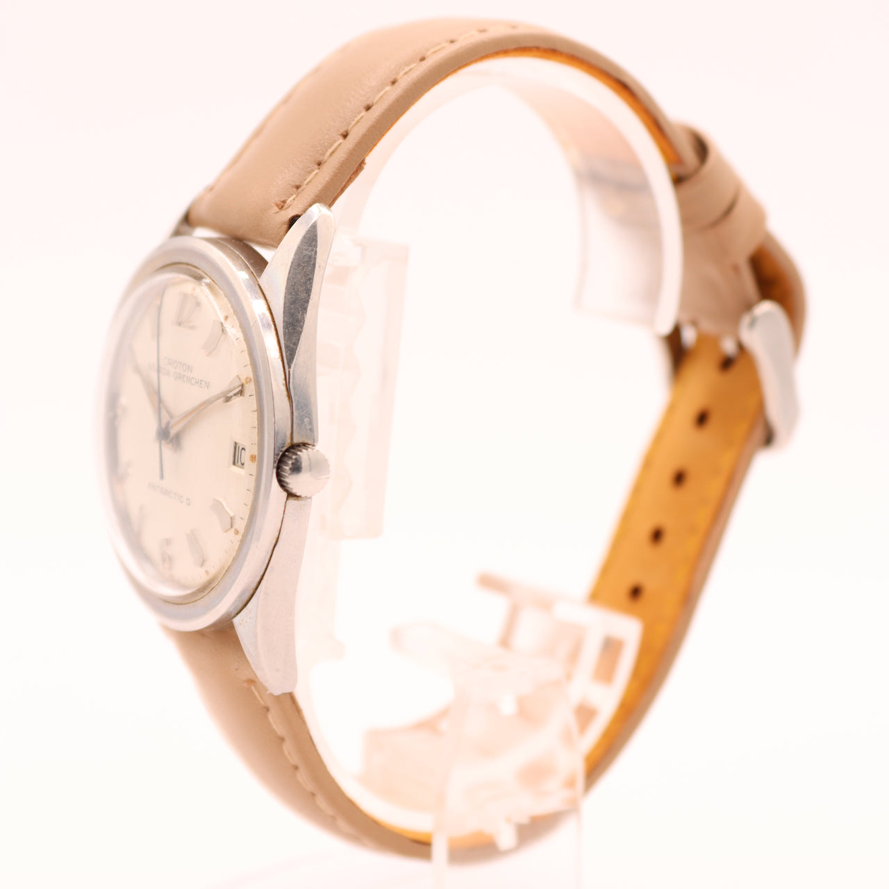 Vintage Croton Nivada Grenchen Antarctic D Linen Dial