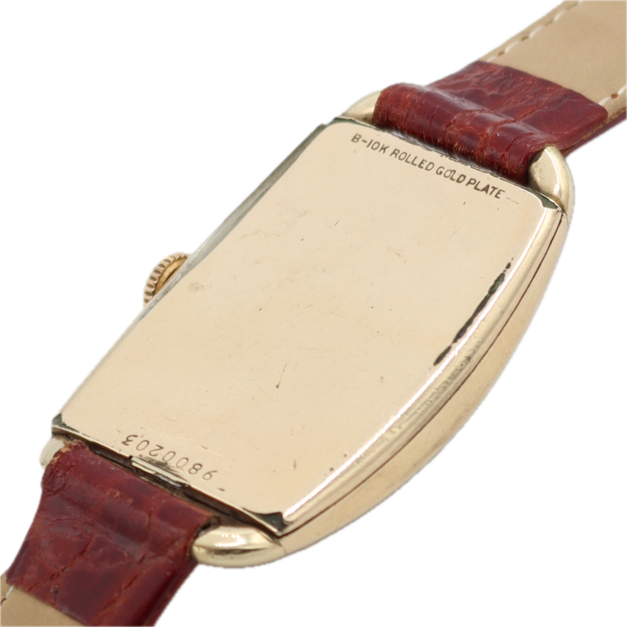 Vintage 25mm Bulova Alden 21 Jewel Men's Mechanical Wristwatch 10AE 10k RGP Runs