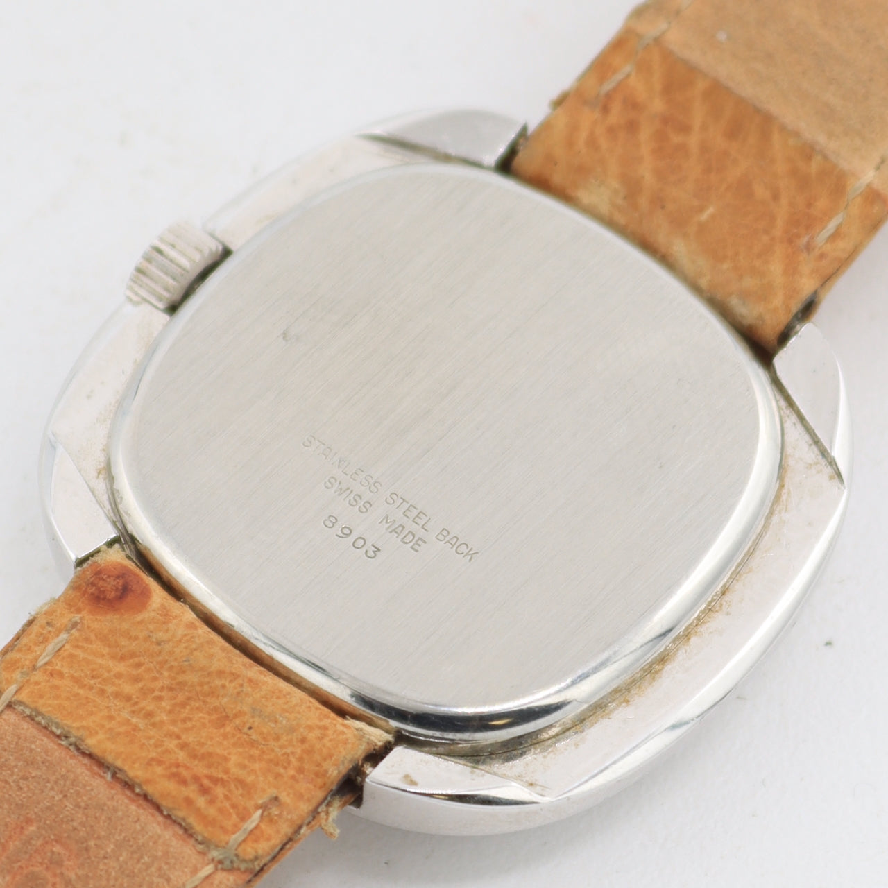 Vintage Gigandet 8903 Blue Square Sunburst Men's Mechanical Wristwatch EB 6664