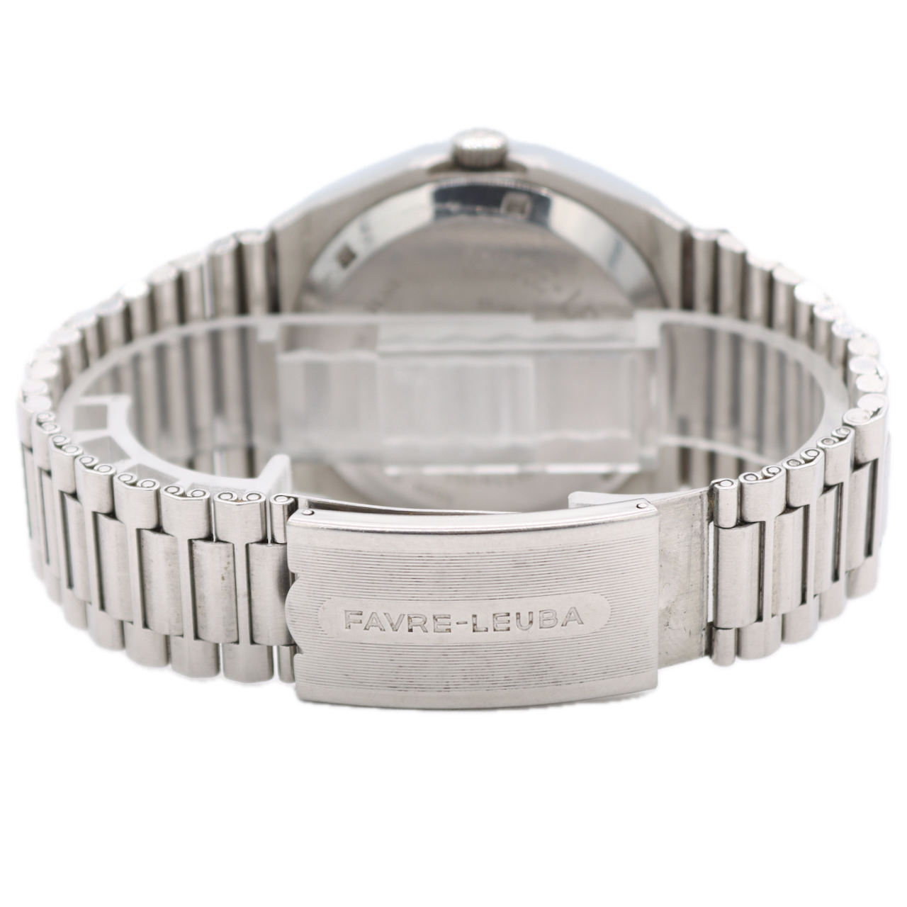 Vintage Favre-Leuba 11033 Quartz Raider Men's Quartz Wristwatch 352 Swiss Steel