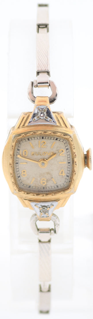 Vintage 1938 Bulova Lady Bulova Ladies Mechanical Wristwatch 6 AZ Swiss 10k GF