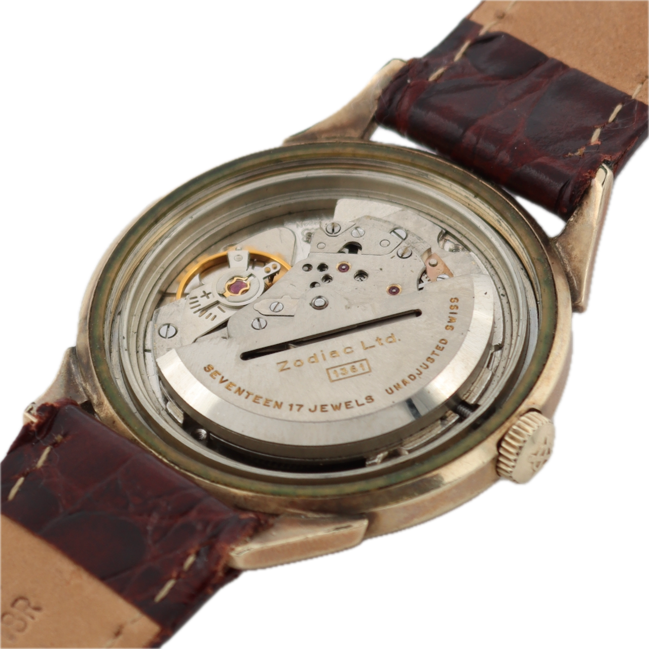 Vintage Zodiac Glorious Men's Automatic Wristwatch A.Schild 1424N Swiss 10k GF